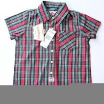 171Levi's Shirt Red Green